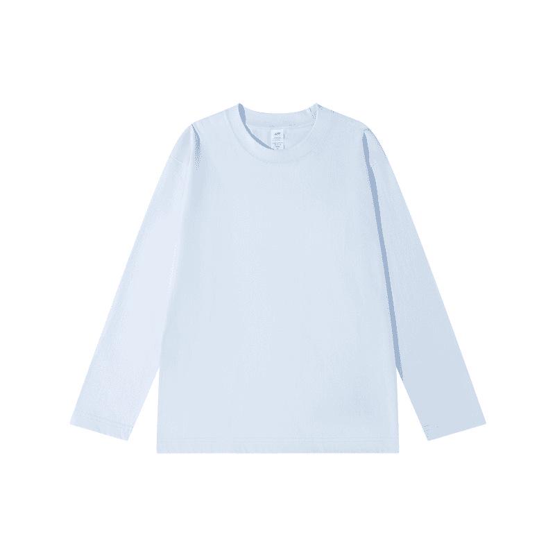 Women's Pure Cotton Long-Sleeve T-Shirt, Solid Color, Loose Fit, Ideal for Spring/Autumn; Casual, Versatile Base Layer.