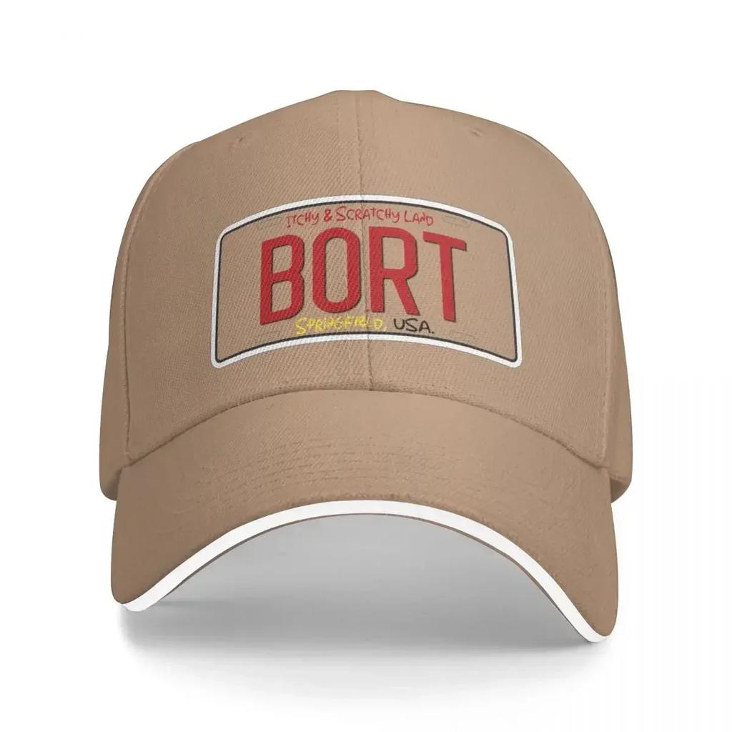 BORT License Plate Bart Baseball Cap Western Hat Derby Hat Rave Hats For Women Unisexs