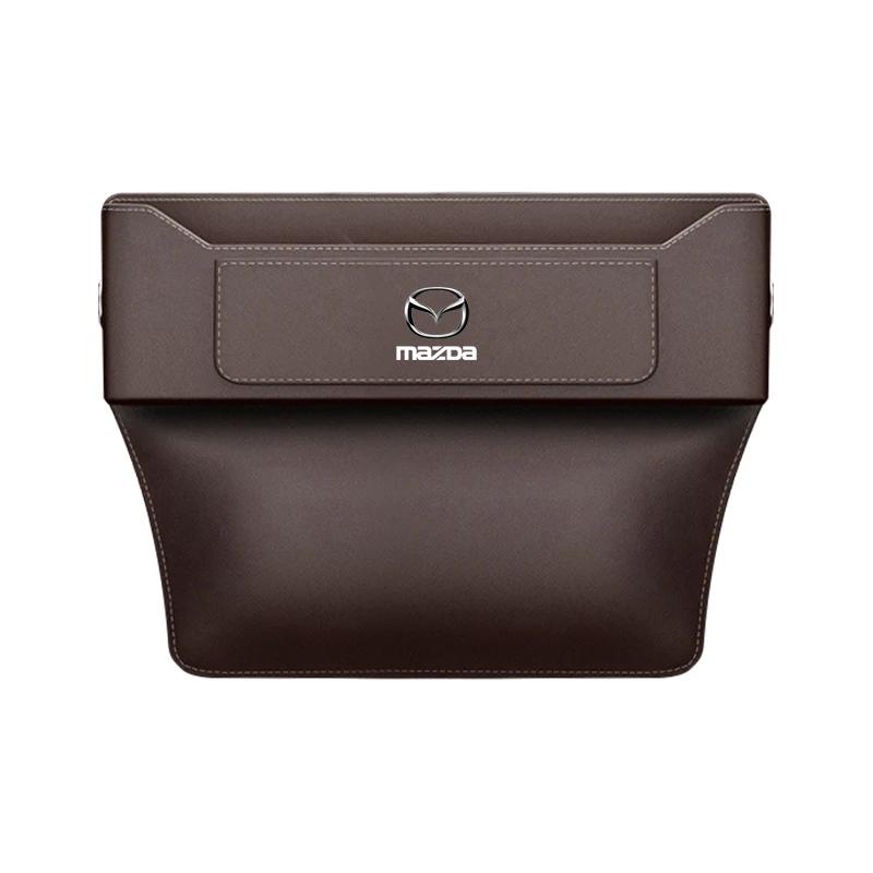 1pcs Car Seat Gap Organizer Seat Crevice Slot Storage Box For Mazda Speed MS 2 3 5 6 7 323 RX8 Axela Atenza CX-3 CX-4 CX-5 CX-8