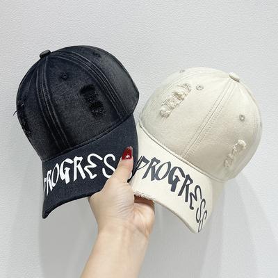 Embroidered Letter Baseball Cap, New Style Hat, Fashionable and Trendy Hard Top Duckbill Cap