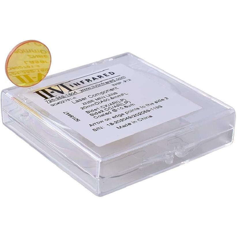 II-VI Инфракрасная CO2 Лазерная Фокусирующая Линза Диаметр 19,05 мм 20 мм Фокусное Расстояние 38,1 50,8 63,5 76,2 101,6 мм для CO2 Лазерной Режущей Машины Линзы ZnSe (II-VI D20 F50.8) II-VI D20 F101.6