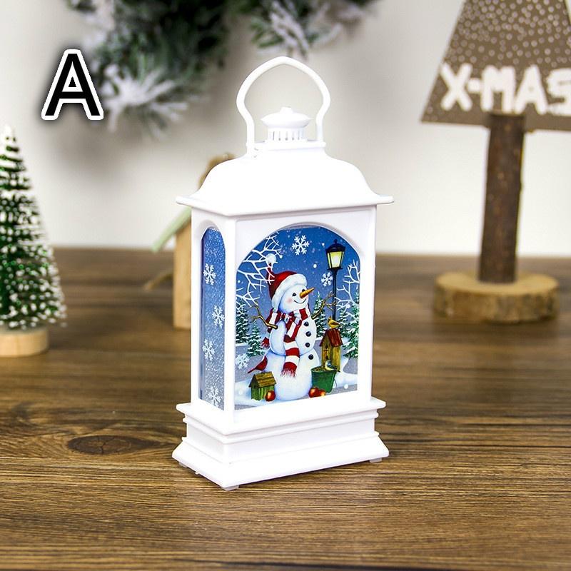 Christmas Decorations Painted Portable Christmas Lights Creative Christmas Small Lights Decorations