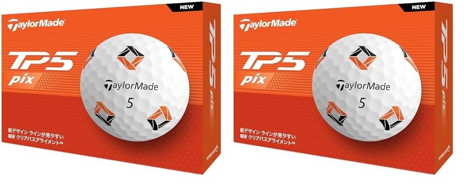

TaylorMade TP5 Pix Series 2024 Гольф Мячи 1 Дюжина, (12 Шариков) (х 2)