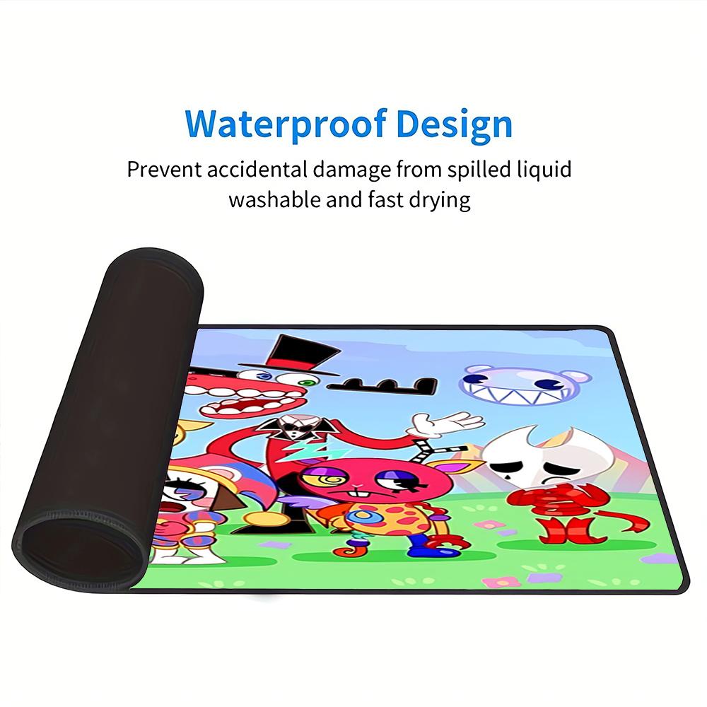 Cartoon Characters Gathering Large Gaming Mouse Pad Nonslip Rubber Base Waterproof Desk Mat For Office Pc Laptop