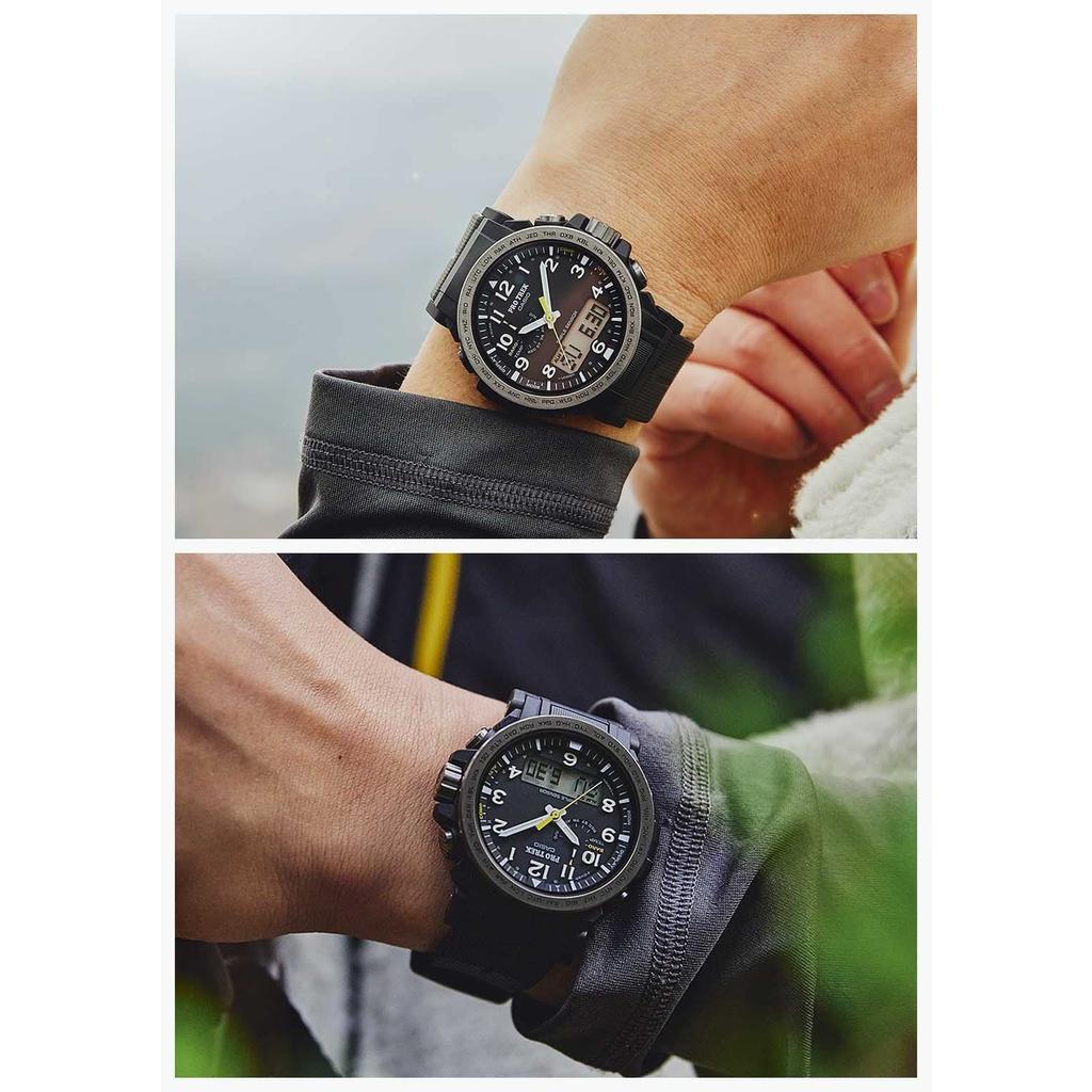 [Casio] Protrek Watch [Domestic Genuine Product] Climber Line Radio Solar Biomass Plastic PRW-51Y-1JF Men's Black