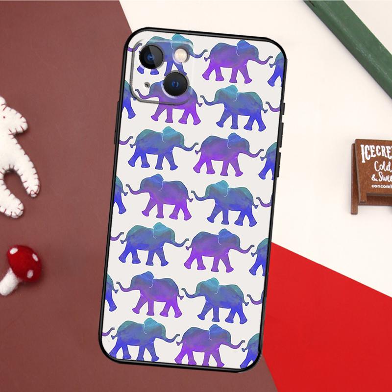 Baby Elephant Case For iPhone 14 Pro Max 16 15 11 12 13 17 Pro Max Mini 15 16 Plus 16e 17 Air Back Cover