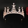 New Bridal Hair Accessories Star Bridal Crown Headdress Copper Elegant Luxury Wedding Headband Accessories Crown
