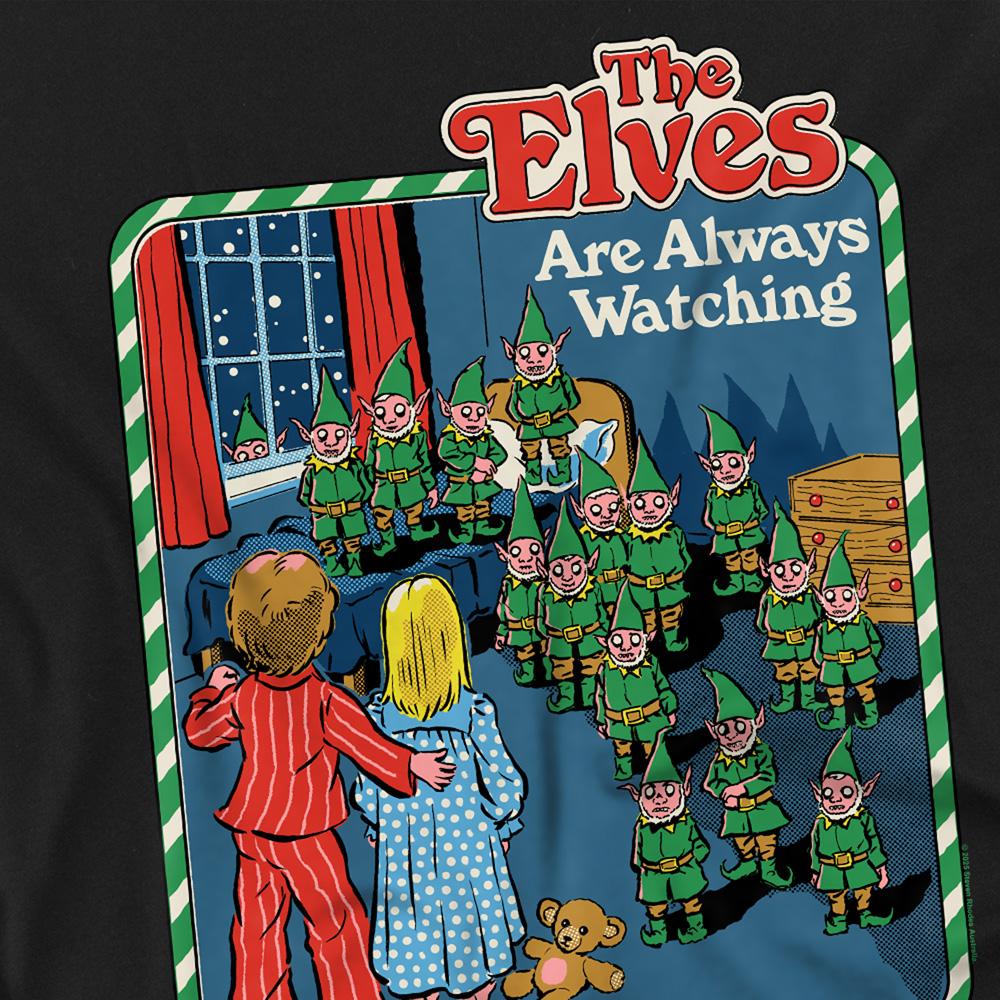 Steven Rhodes Unisex Adult The Elves Are Always Watching T-Shirt