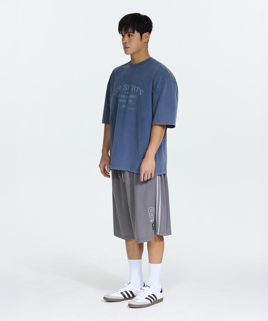Michikoleondeonseupocheu Ldn Vintage Pigment Short Sleeve T-Shirt Vintage Blue