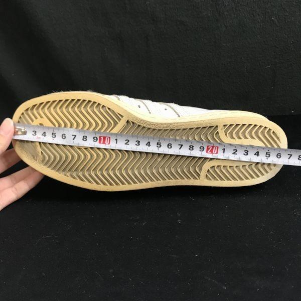 adidas originals superstar leather sneakers US6 24 men's white trefoil(USED)