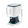 10kg Rice Storage Bin WaterResistantResistant PressButton Grain Dispenser Large Capacity Automatic