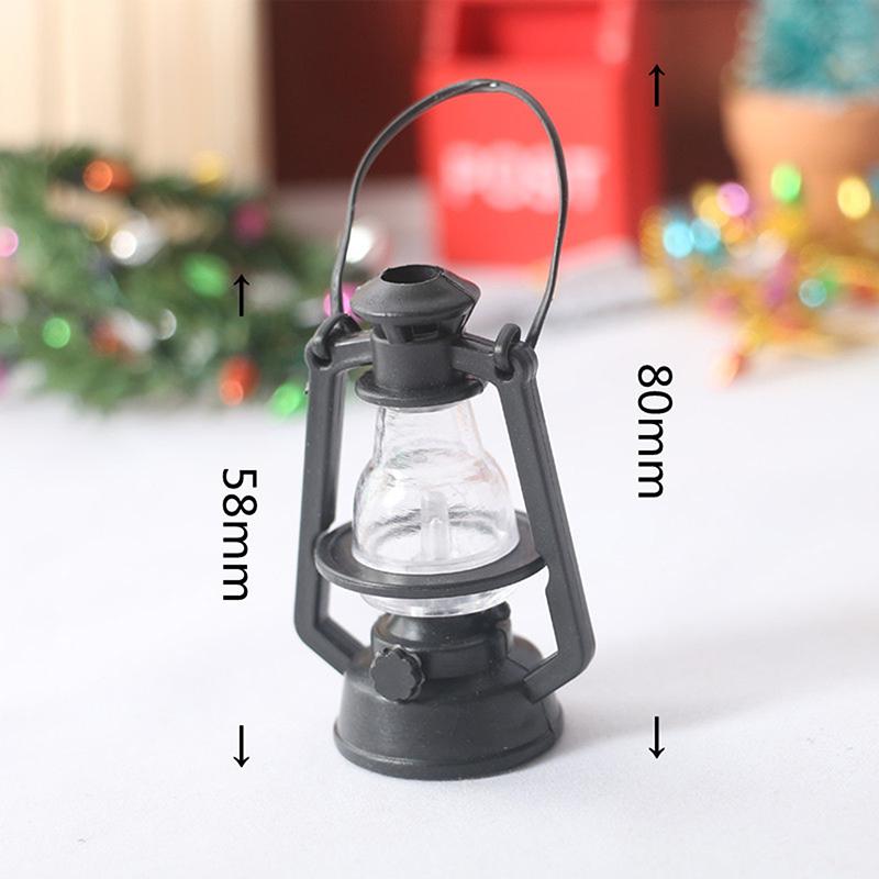 1PC/5PCS Dollhouse Miniature Christmas Park Street Lamp Doll Streetlight Decor Mini Garden Landscape Village Decoration DIY Toys