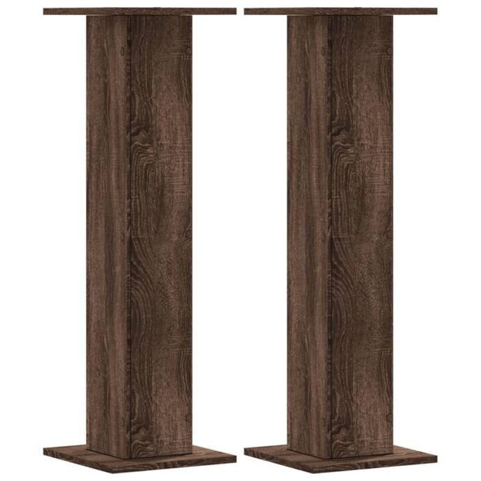 VidaXL Plant Stands 2 Pcs Brown Oak Engineered Wood, Flower Stand, Pot Stand, Plant Support 3307879
