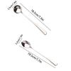 Stainless Steel Coffee Spoon Pointed Stirring Spoon Round-Tipped Spoon Ice Spoon Long-Handled Spoon Thickened