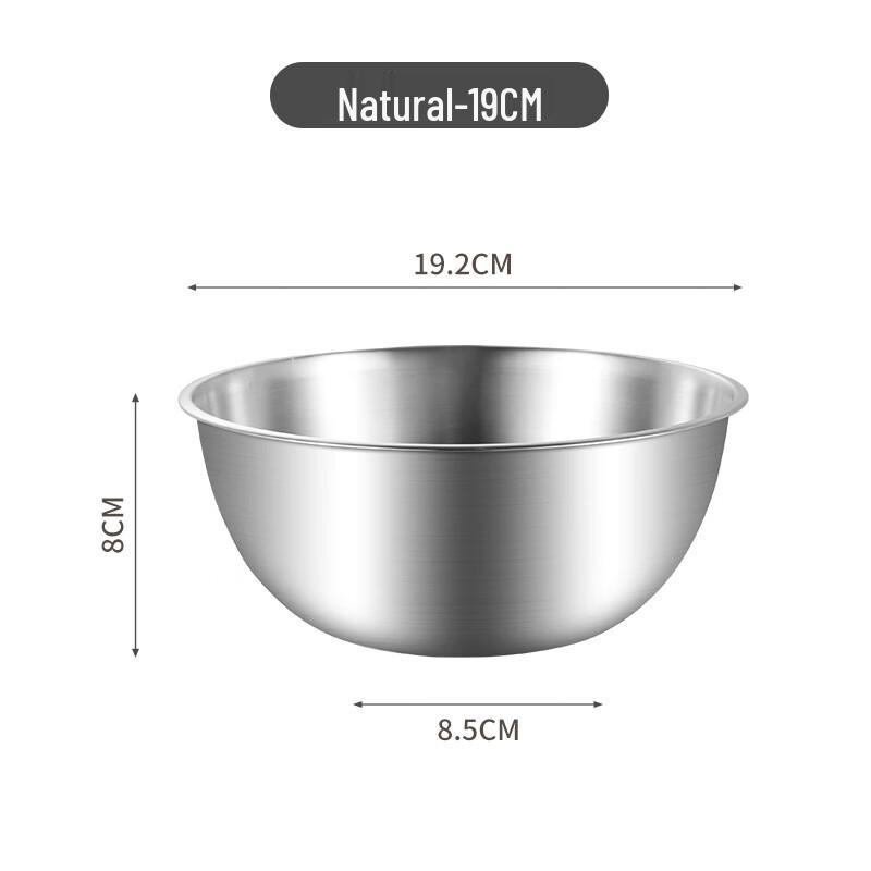 ZISIZ Stainless Steel Mixing Bowls (4-Pack)