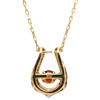 NON BRAND - Garnet U-shaped PendantNecklace K10/garnet Array