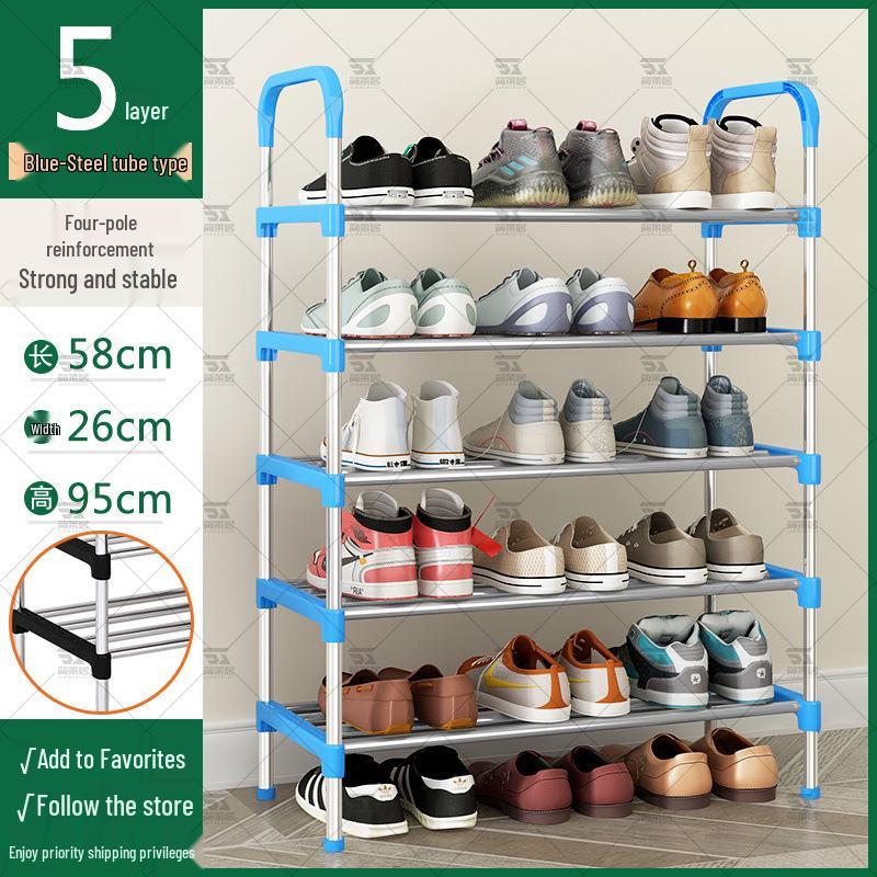 Slim Multi-Tier Shoe Rack for Entryway or Dorm
