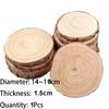 3-16CM/1-10pcsThick Natural Pine Round Unfinished Wood Slices Circles With Tree Bark Log Discs DIY Crafts Wedding Party Painting