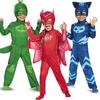Copii Albastru Roșu Verde Salopete Pijamale Costum Cosplay cu Mască Night Hero Party Aniversare Seturi de rochii Costume de Crăciun