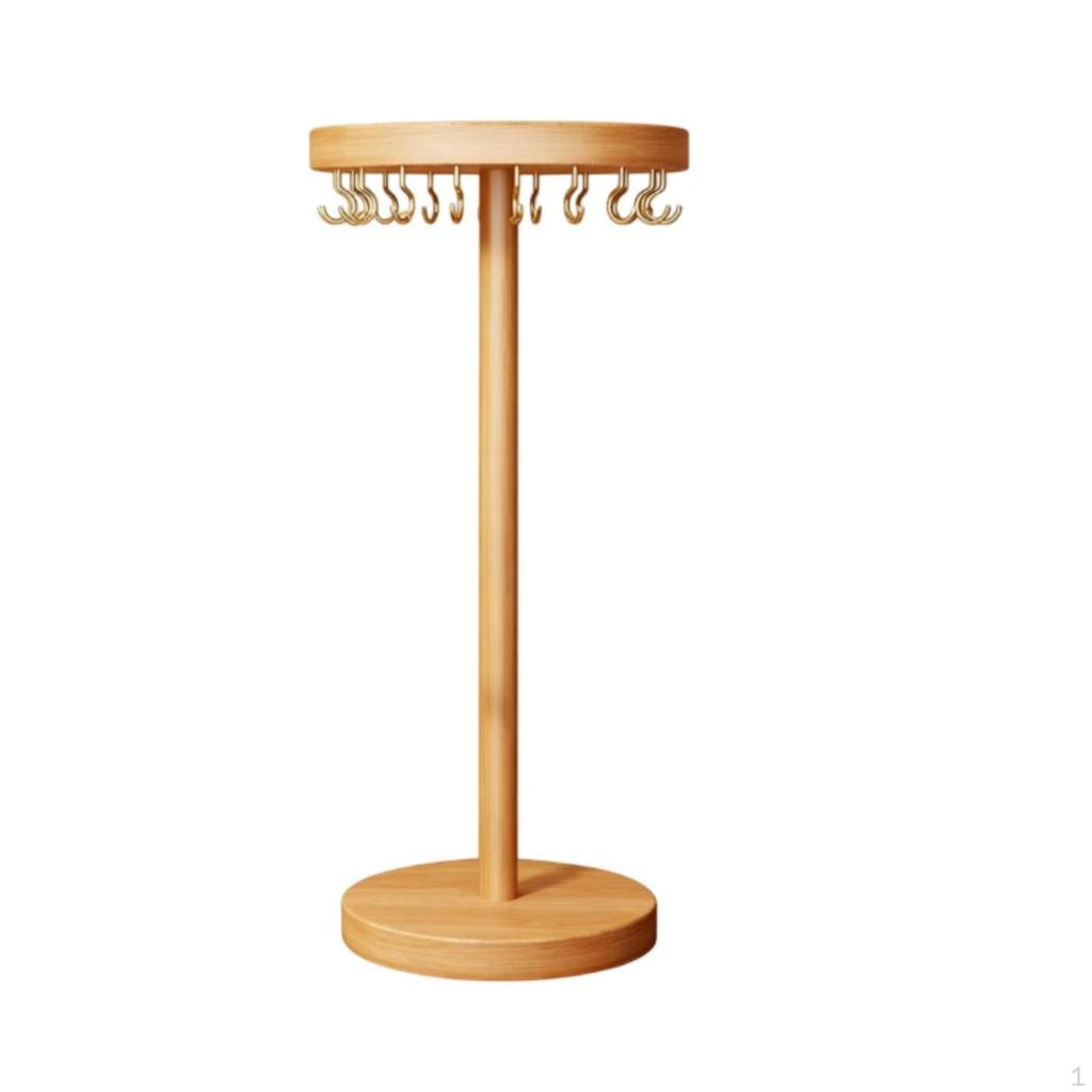 Jewelry Organizer Stand with 18 Hooks Space-Saving for Dresser