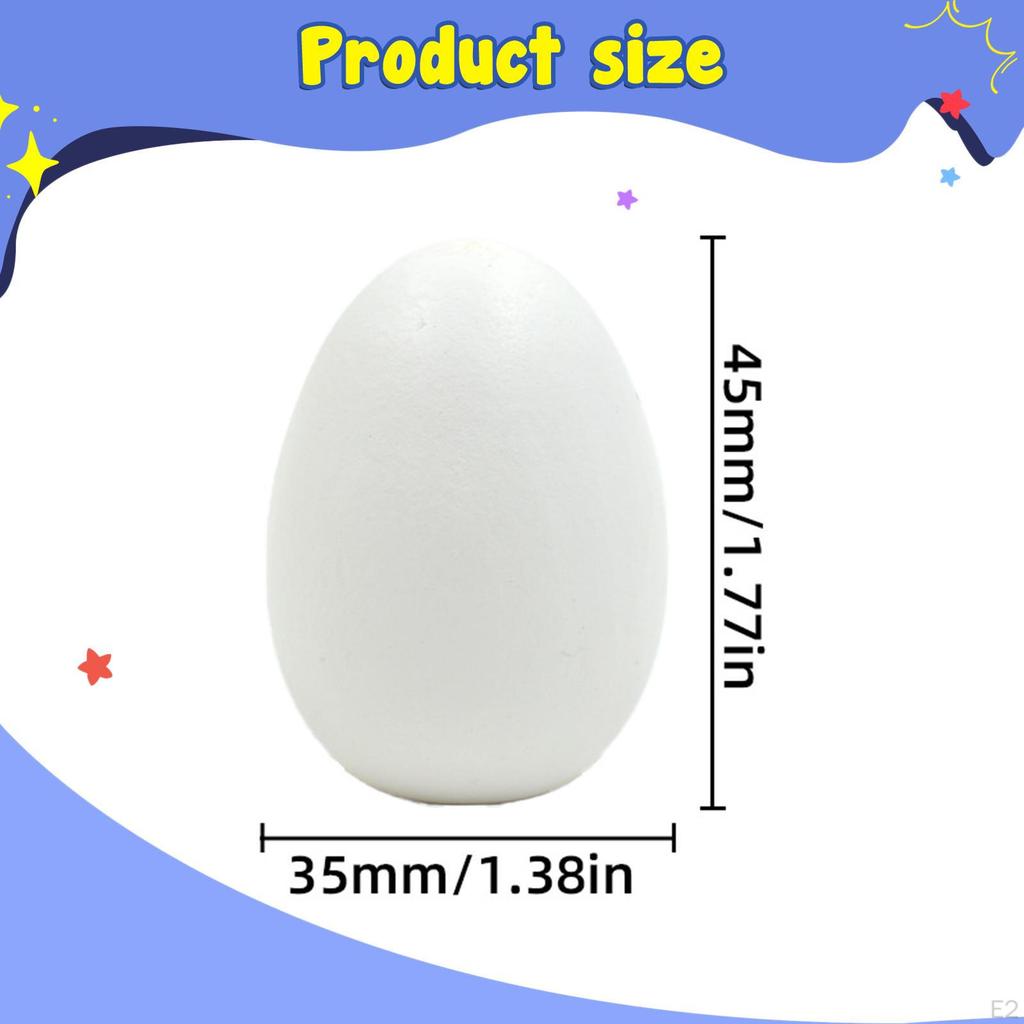 10x Πασχαλινά Αυγά DIY Ζωγραφιζόμενα, Χειροποίητα Γκράφιτι Ευέλικτα Ξύλινα για Παιδικές Δημιουργίες Γεμίσματα Καλαθιού