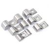 304 Stainless Steel P-Type Single-Sided Pipe Clamp, Double Clip, Half-Side Bracket, Single Hole Saddle Clamp