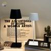 Modern LED Table Lamp Indoor Touch Living Room Bedroom Table Lamp Rechargeable Dimmable Coffee Bar Home Decorative Desk Lights