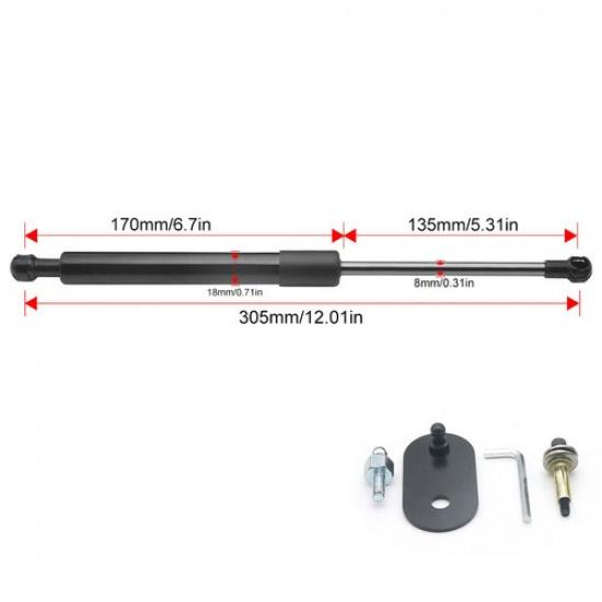 Front Hood+Rear Tailgate Gas Shock Struts For Ford F-250/F-350 Super Duty 3Pcs