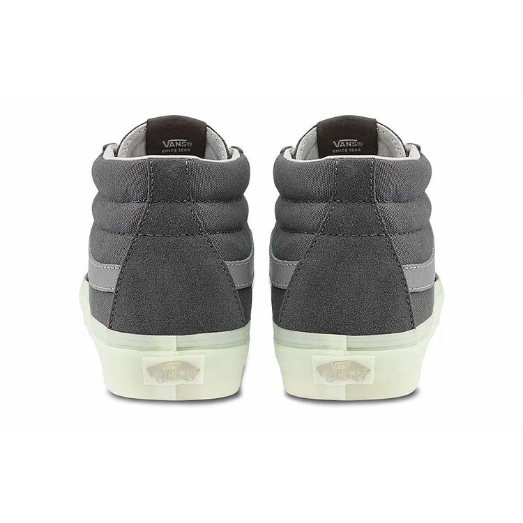 Vans Sk8 Non-Slip Durable Mid-Top Skate Shoes Unisex Skate Shoes Gray VN0A3WM3ABD