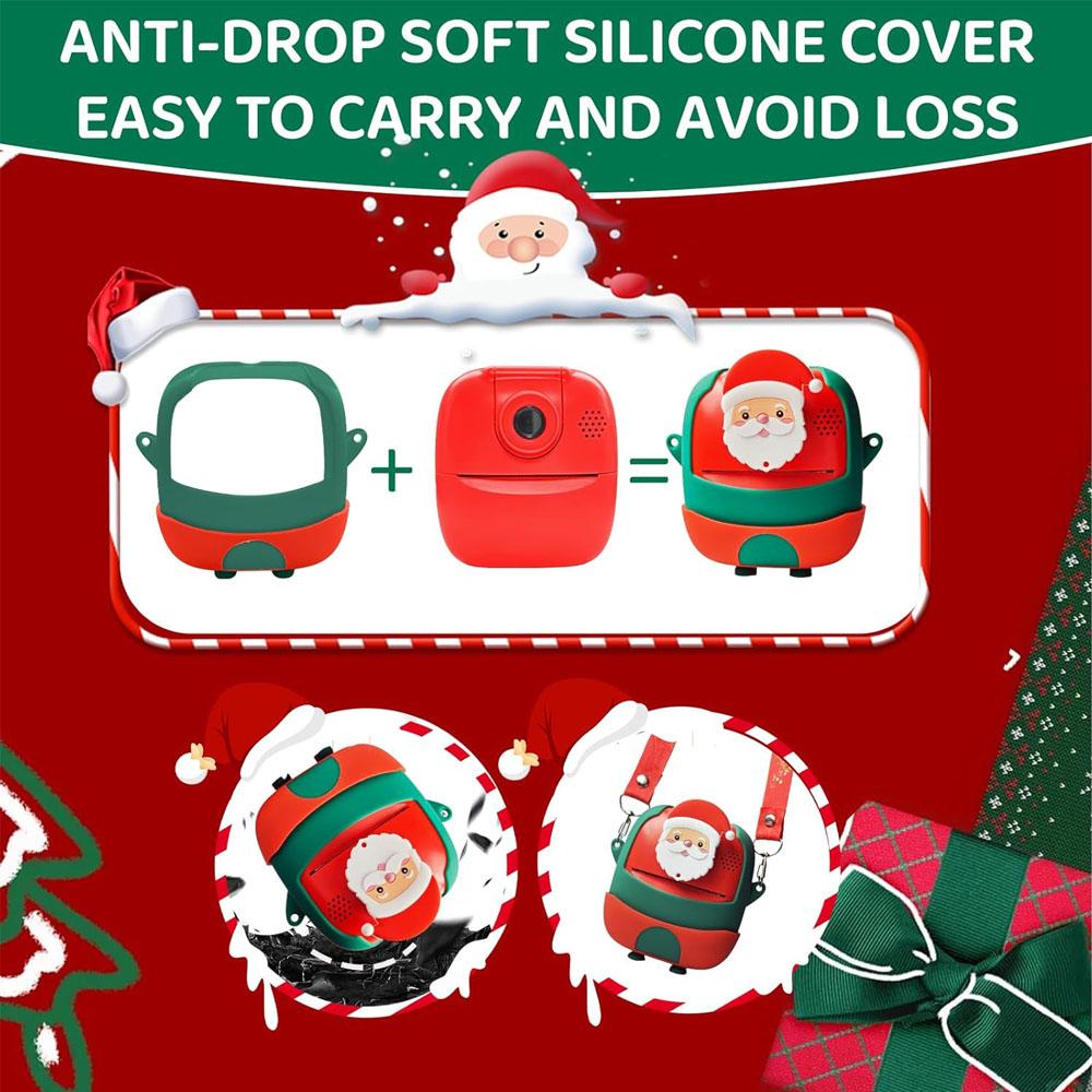 Children's 1080P Christmas camera pocket camera for printing anytimeChristmas Halloween Birthday Gift for Boys/Girls