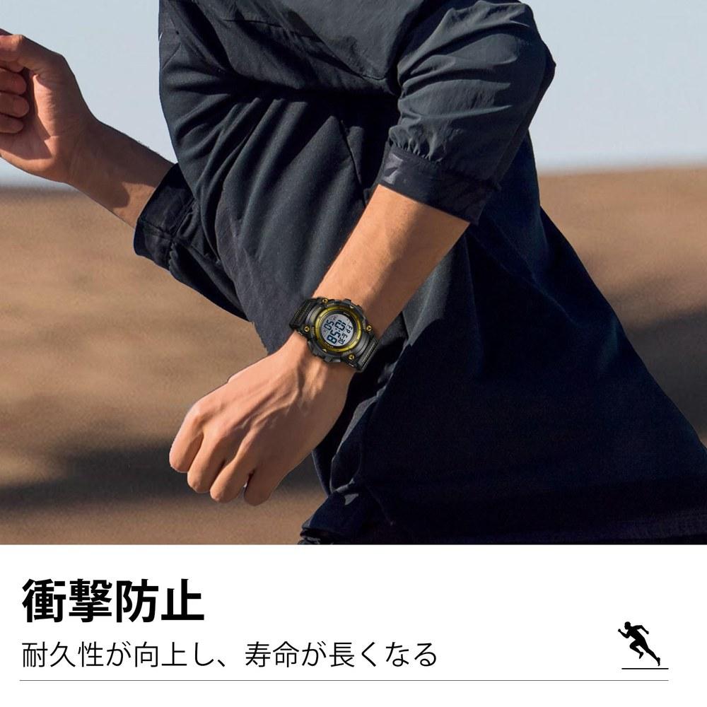 L Lavaredo Men's Digital Watch Large Screen Multi-Function Waterproof Sports Wristwatch LED Display Outdoor Gift