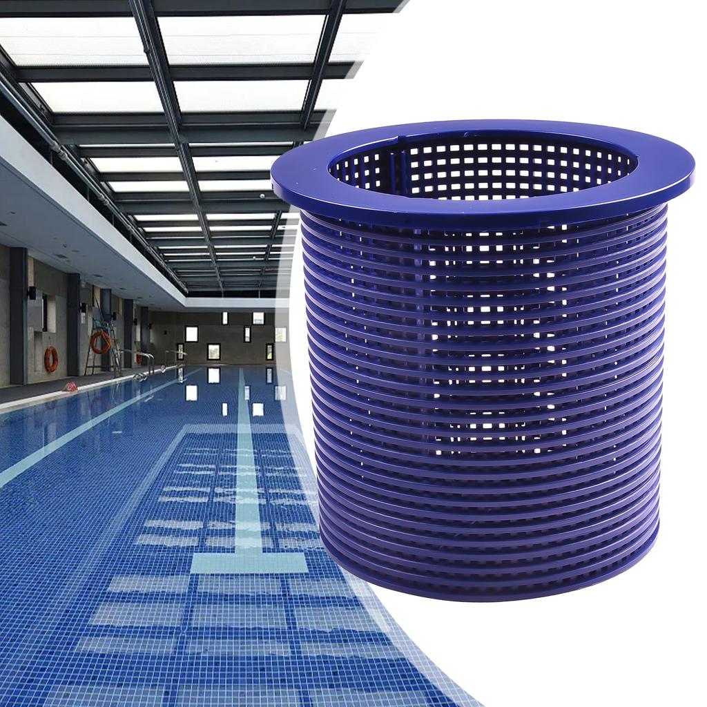 Skimmer Replacement Part Blue Pool Skimmer Basket Long Lasting Performance Secure Fitment High Capacity Collection