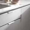 2-5Pack Kitchen Cabinet Handles White Finger Pulls for Cabinets Edge Pulls Kitchen Hardware for Dresser Drawers,Aluminum Alloy
