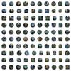 100 Van Gogh's Starry Sky Graffiti Stickers Car Mobile Phone Water Cup Decoration Stickers Waterproof Creative Suitcase Stickers