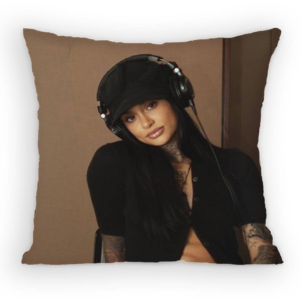 Kkehlani Singer Pillow Case Antidustmite Pillowcase Invisible zipper silky short plush Sofa cushion cover