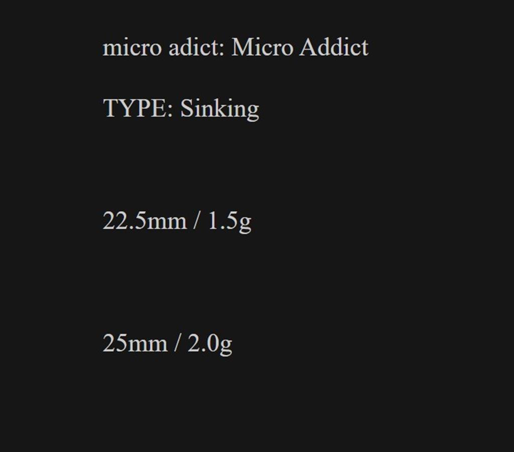 Little Jack Metal Jig Micro Adict 25mm 2 grams 06 (4763)