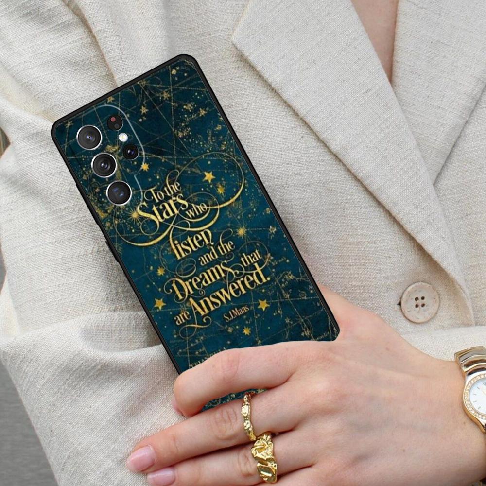 A Court of Mist Fury Sarah J Maas Cell Phone Case for Samsung Galaxy S26 Ultra S25 S24 S23 S22 S21 S20 Note10 Cover Galaxy S22 Ultra 5G