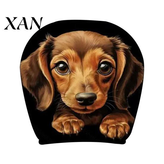 Vehicle Interior Comfort Accessories Halloween Car Headrest Cover, Scary Pattern Print Stretchable Soft Fabric Guard Protector, Breathable Polyester