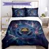 Manchester City Pattern Printed 3PCS Bedding Set Soft Skin-Friendly Washable Duvet Cover & Pillowcases Set All Season Bedroom