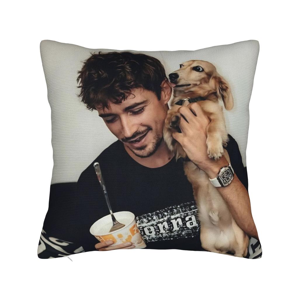 C-Charles Leclerc Pillow Covers Merchandise Soft Cushion Cover Decor  Throw Pillow Case Cover Home Multi Size