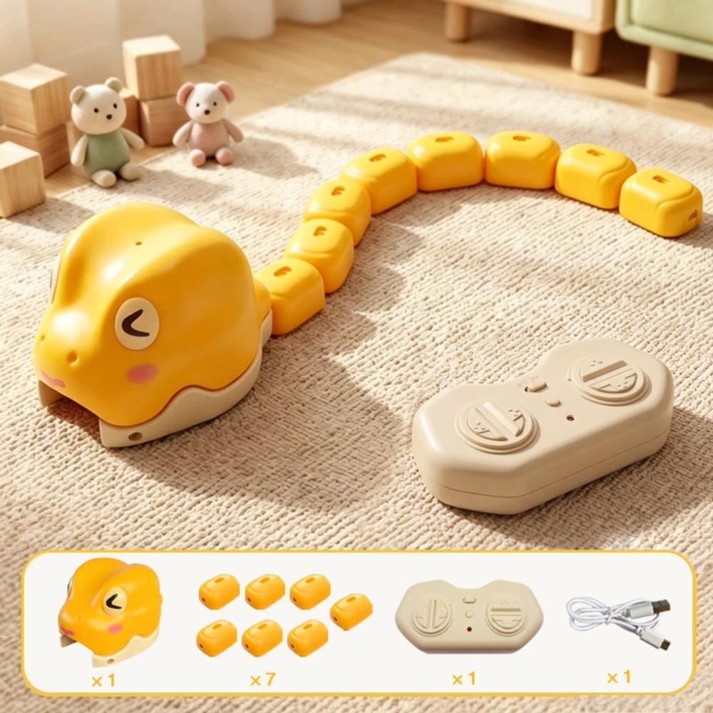 Interactive RC Snake Car Toy Magnetic Greedy Snake Car Remote Control Car Tabletop Game