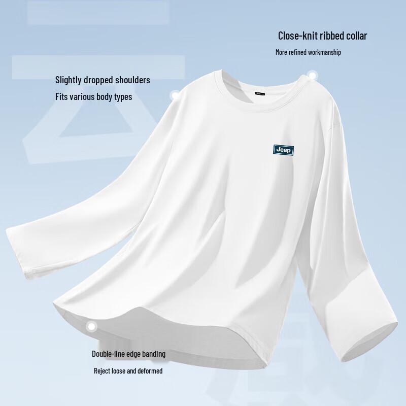 Jeep Men's Pure Cotton Long Sleeve T-Shirt