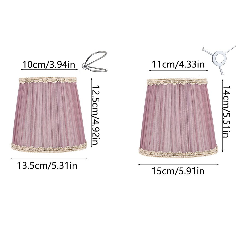 Wear‑resistant Table Lamp Cover E14 Bulb Chandelier Lampshade Safe Cloth Lamp Shade  Household