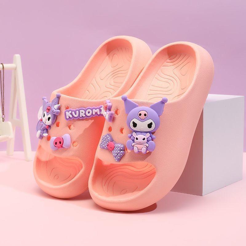 Cute Cartoon Character Summer Slippers For Girls With Soft Non-slip Eva Sole In Multiple Colors