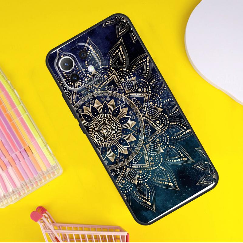 Mandala Flower Cover For Xiaomi 14 Ultra 13 11T 12T 13T 14T Pro POCO X7 X6 Pro X3 X5 F3 F5 M6 F6 Pro Case