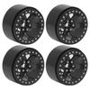 4Pcs 2.2 Inch Wheel Hubs Aluminum Alloy Wheel Hubs for 1 10 Remote Control RC Rock Crawler Car Black