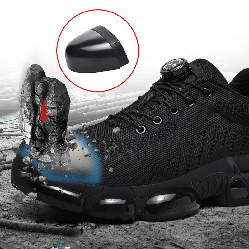 Fashionable, Comfortable and Casual Sports Shoes, Work Boots, Anti-puncture and Anti-crush Safety Shoes, Men's Protective Shoes
