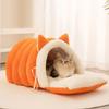 Legowisko dla kota Zimowy domek Zmywalne Z wyjmowaną poduszką Półzamknięte Legowisko dla kociaka Meble dla kota Dla kociaka Szczeniaka Zwierzęcia Śpiące Uspokajające