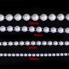 5yards/roll ABS Imitation Pearl Half Round Pearls Chain 4-10mm Cotton Thread Beads Chain For Wedding Party Christmas Decoration