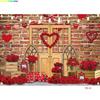 Vinyl Custom Valentine's Day Photography Backdrops Props Lover Rose Flower Wall Wedding Birthday Party Easter Background AL-06